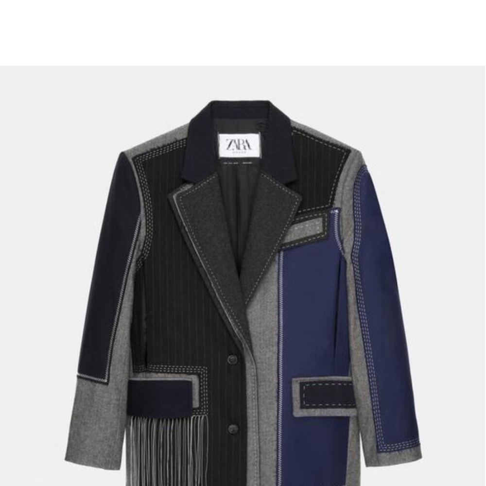 Zara limited Edition Deconstructed Blazer Size L